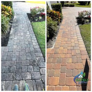 Walkway Cleaning in Clermont, Florida