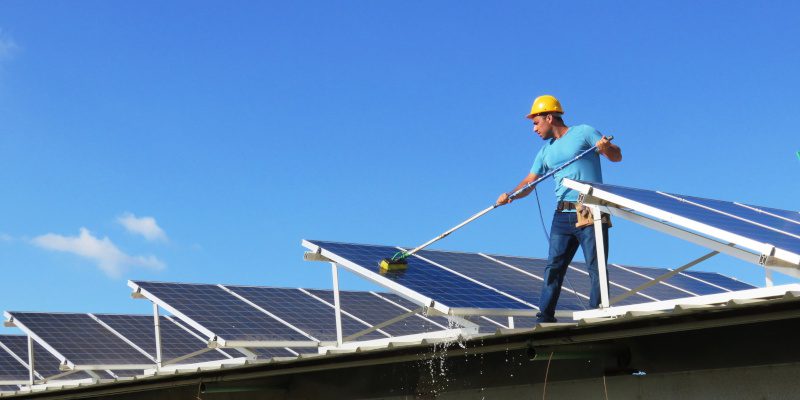 Solar Panel Cleaning in Winter Garden, Florida